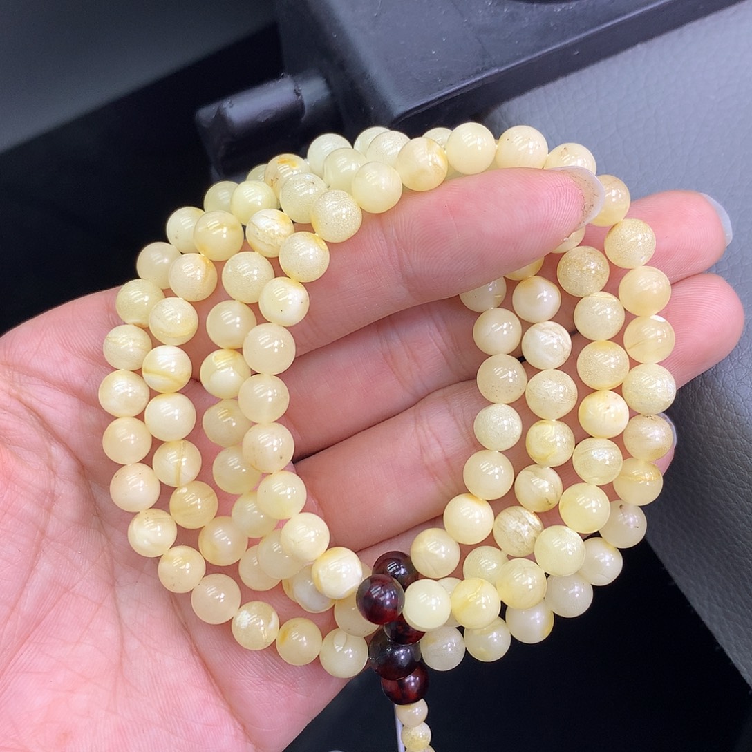 琥珀未镶嵌珠宝奇石6mm➕