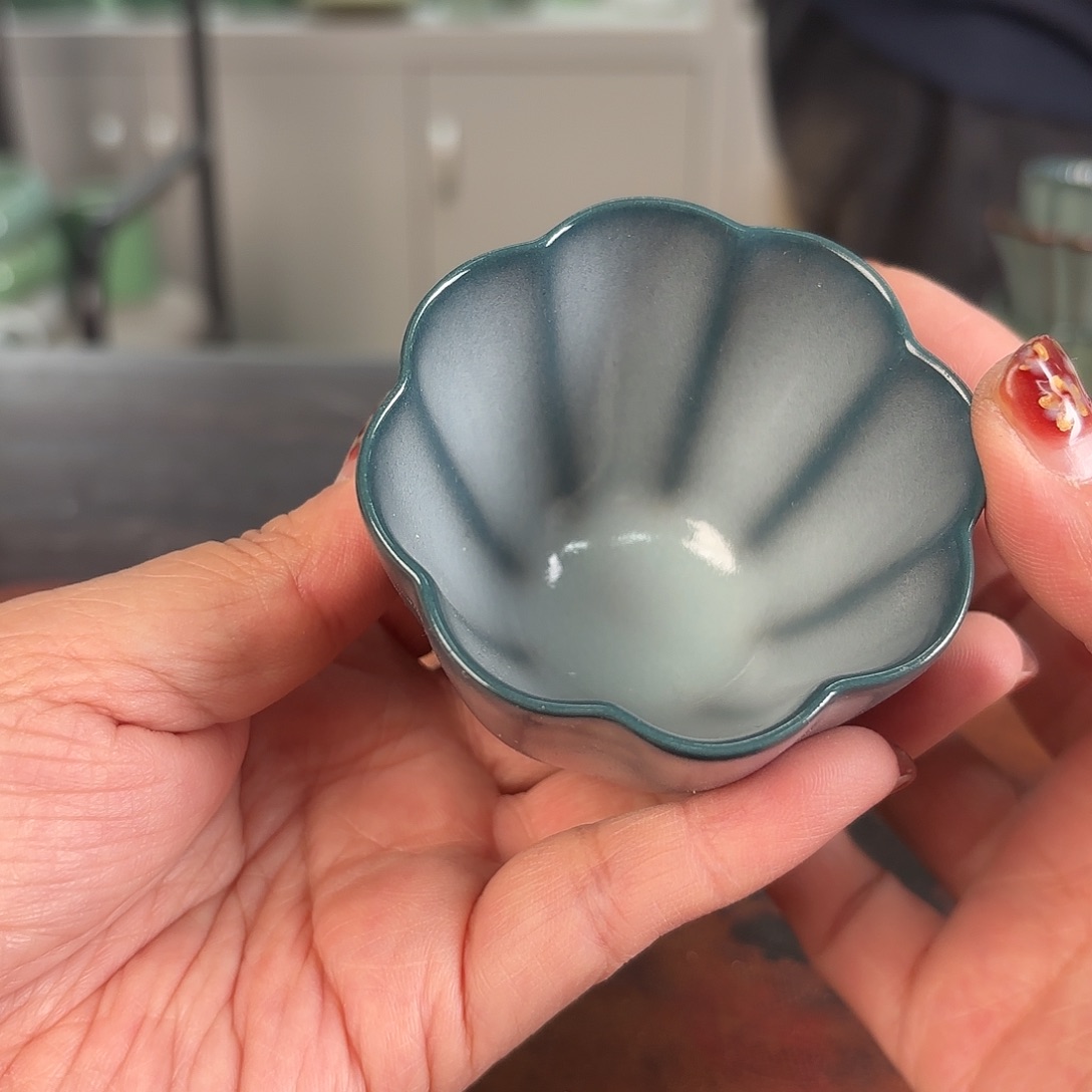 龙泉云间青瓷小米茶器
