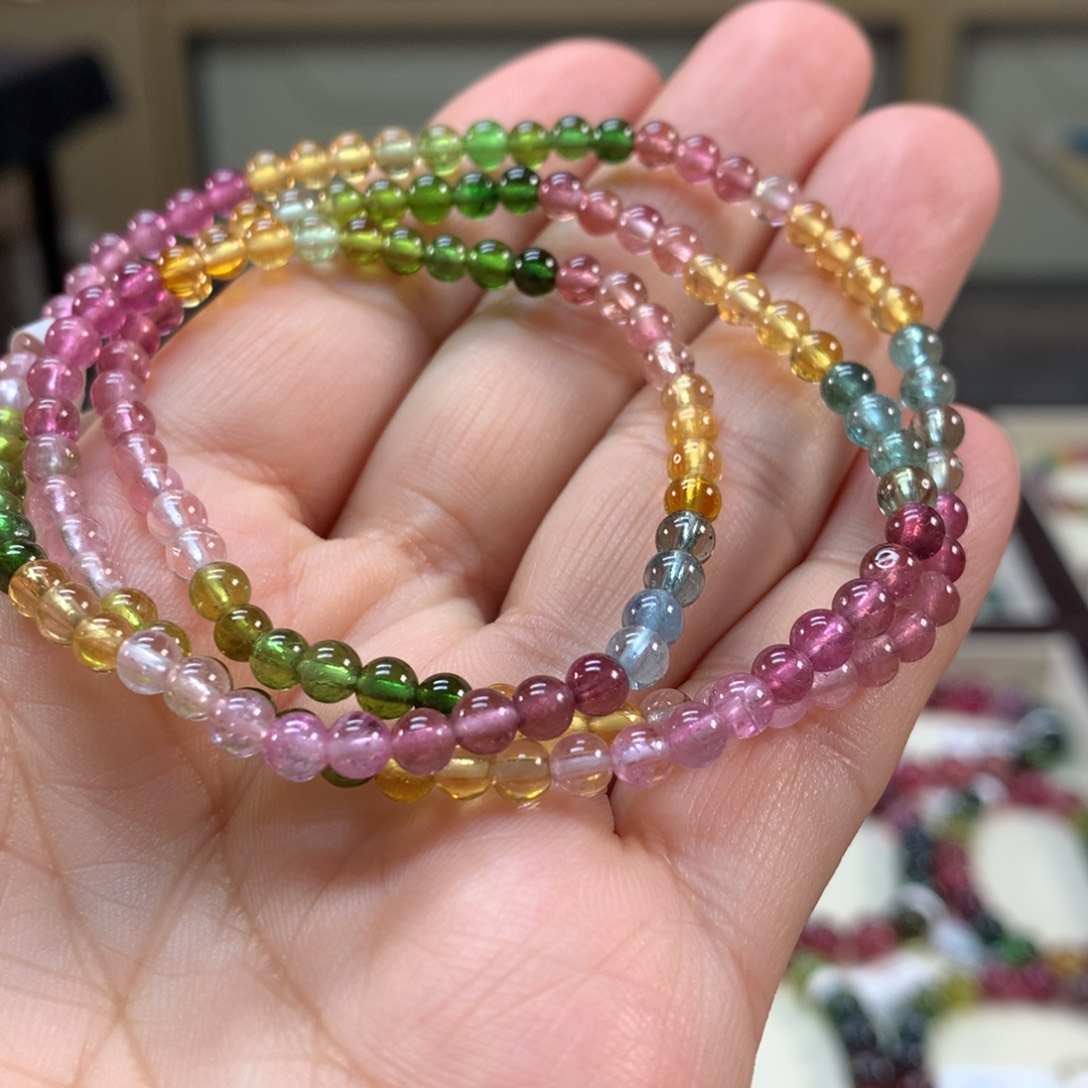 手链碧玺未镶嵌4.2左右