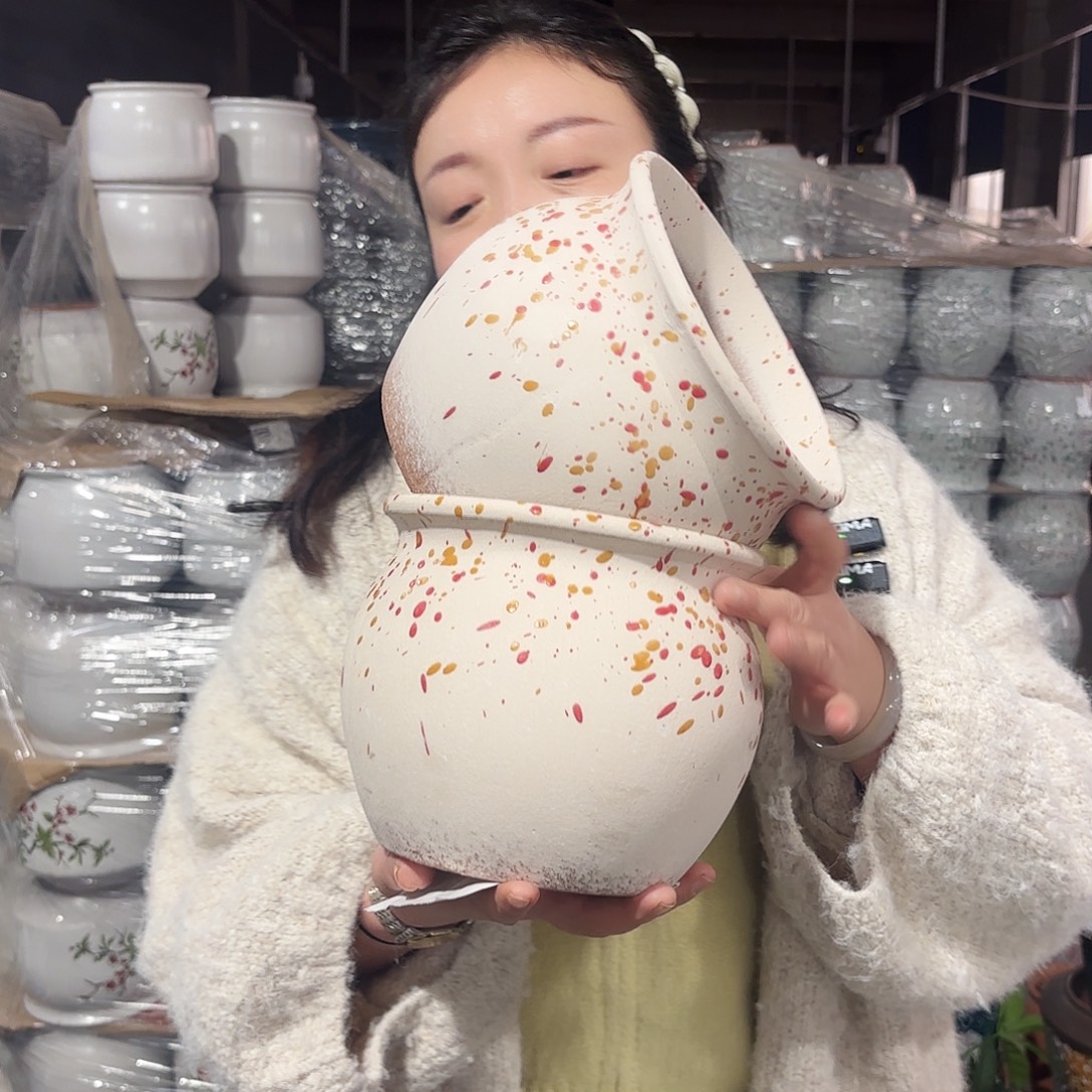 正品两个高17/18红陶