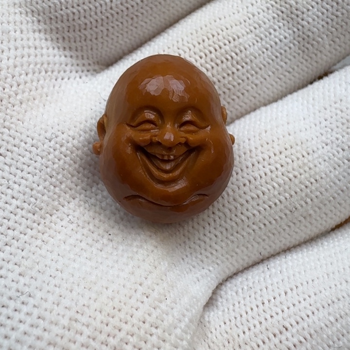 橄榄核手串/手链橄榄核雕笑佛头