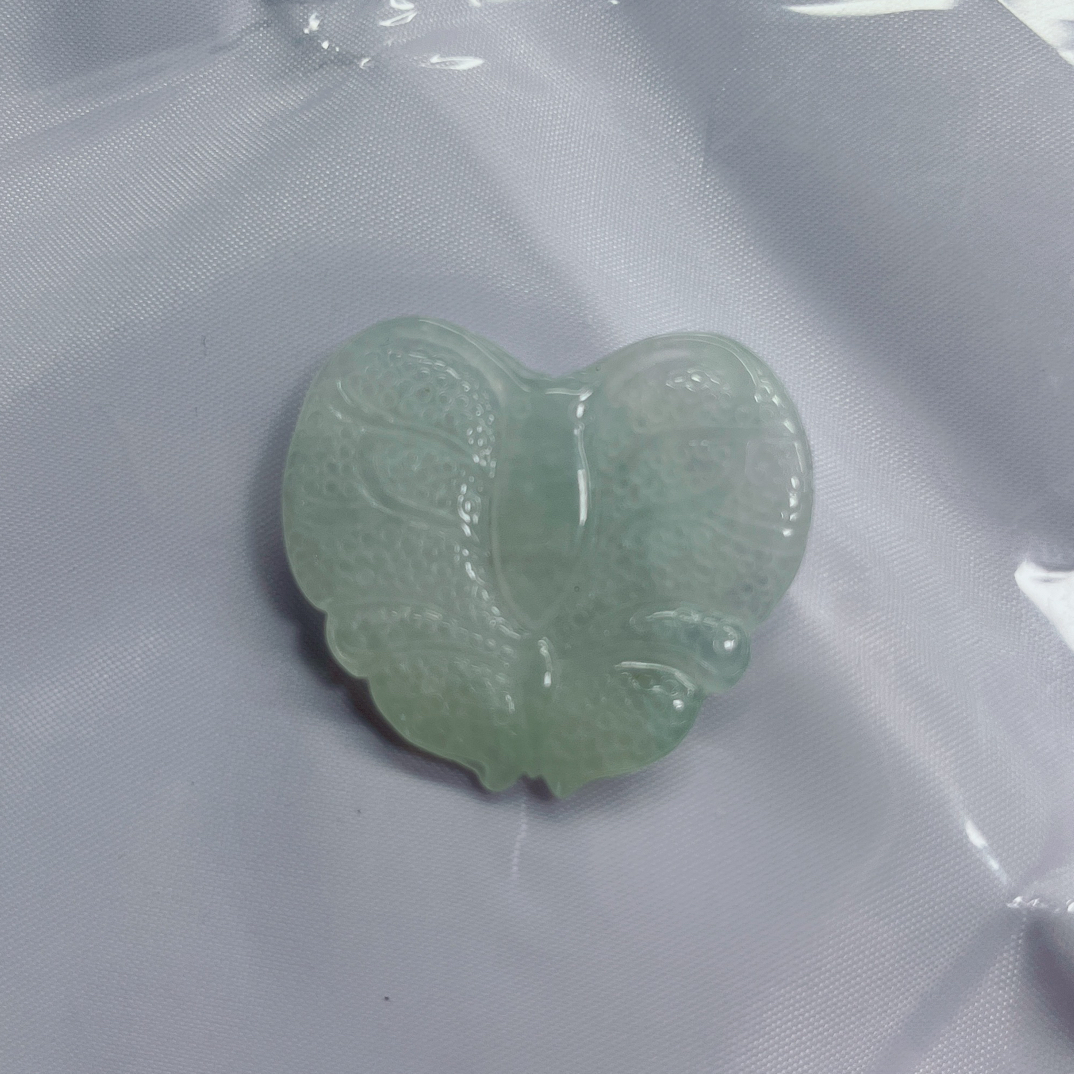 缅甸翡翠A货冰蝴蝶女士时尚百搭珠宝