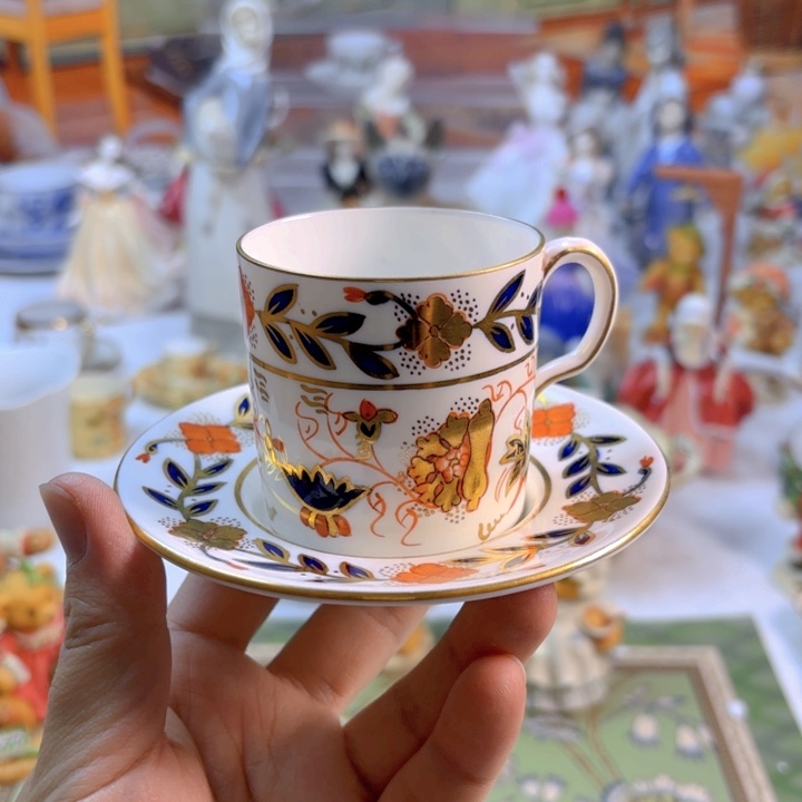摆件欧洲中古瓷器好看冲鸭！