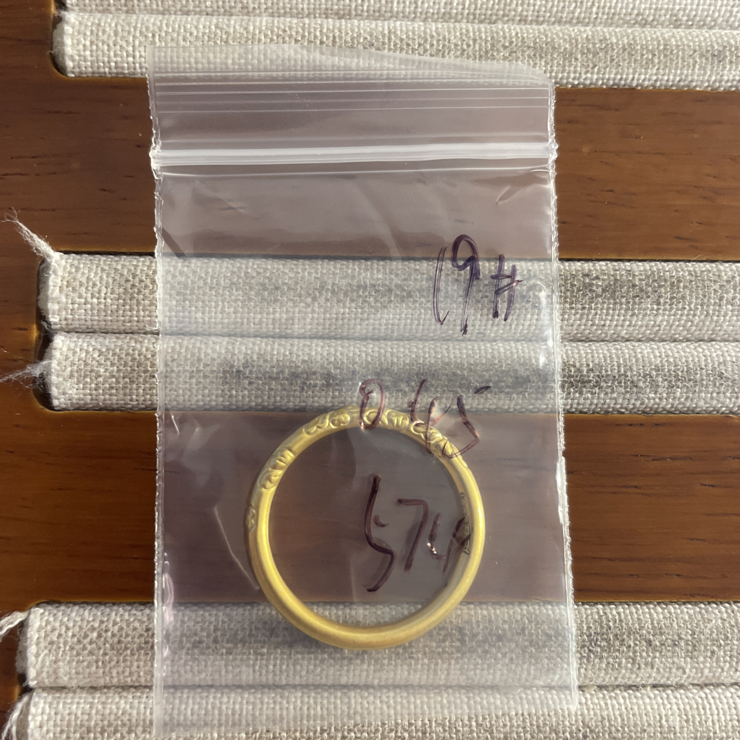 A9克重0.45 19号 樱花戒指 足金999