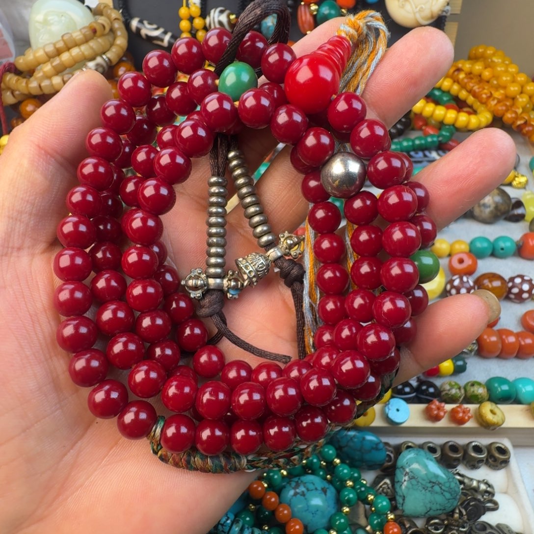 手工艺品琉璃108怀业珠