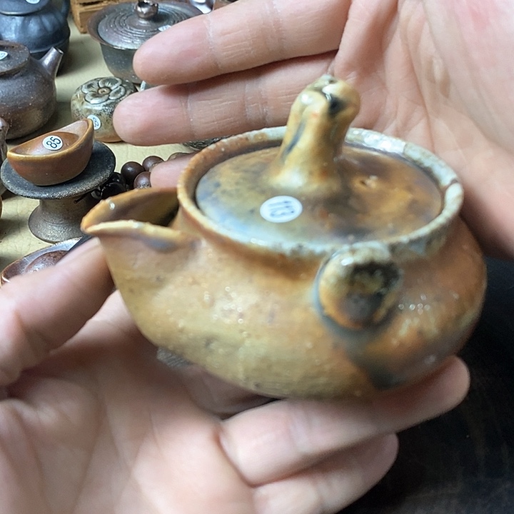 杯手工粗陶、柴烧茶器