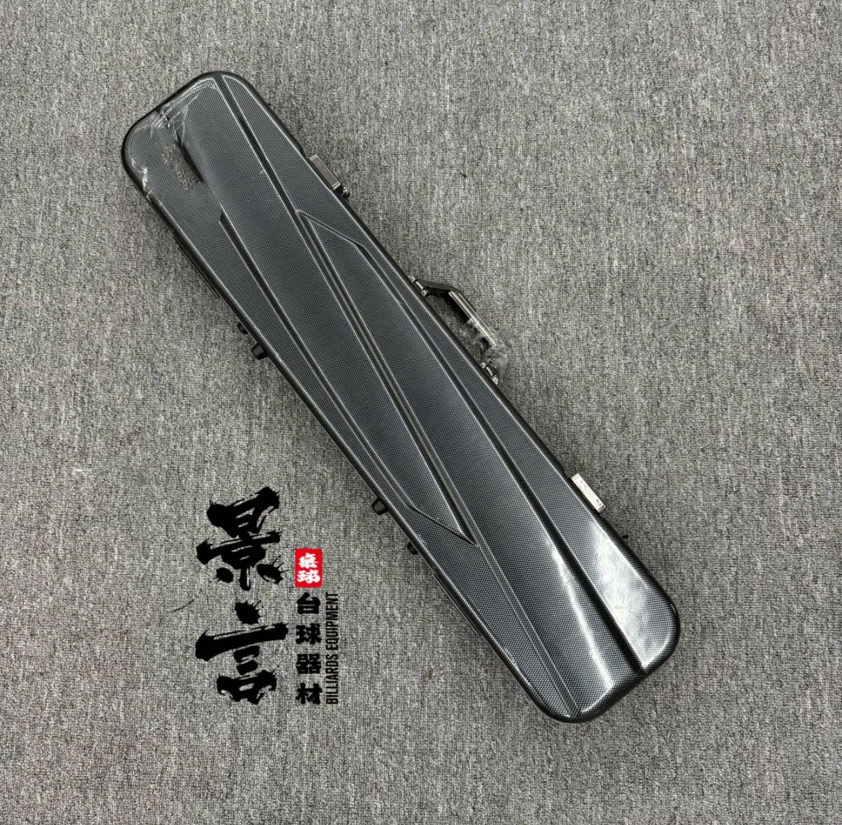 25新款铝合金边框内里硬壳大容量便携式六孔½大头杆台球杆箱杆包