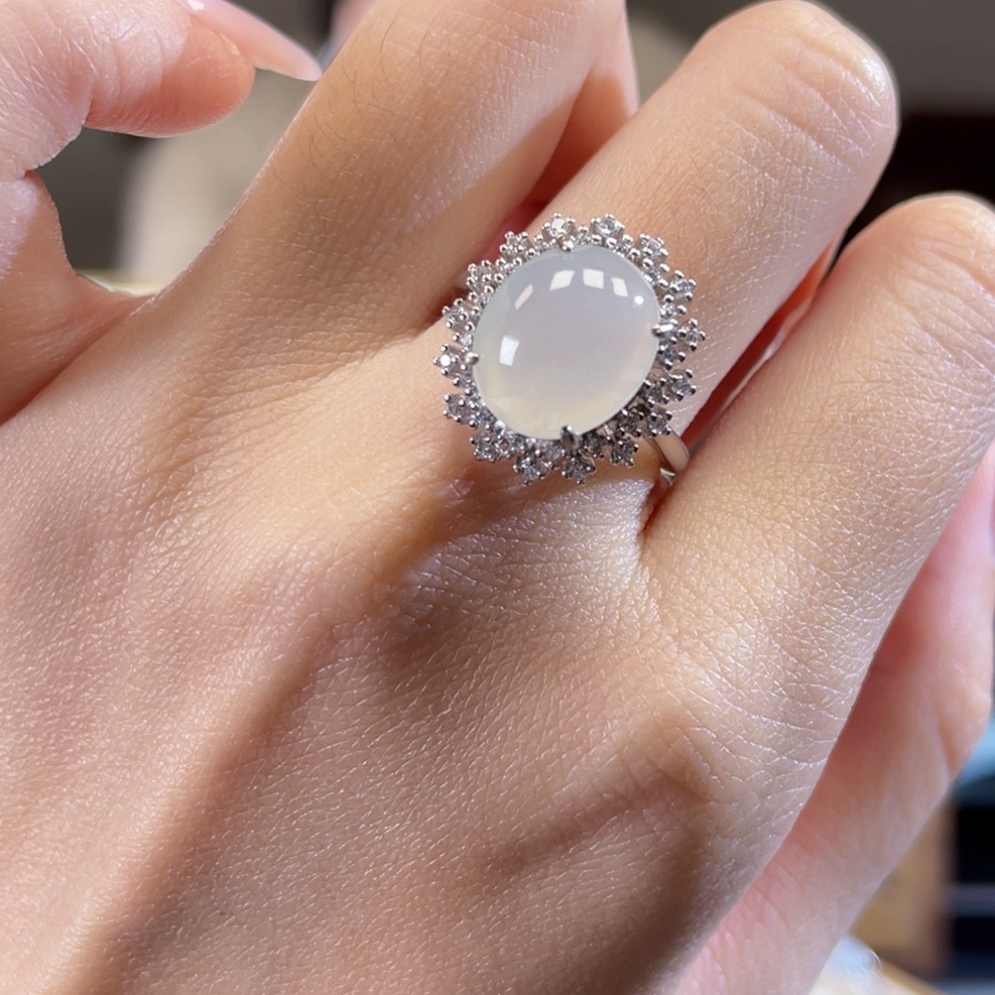 翡翠银S925镶嵌颈饰