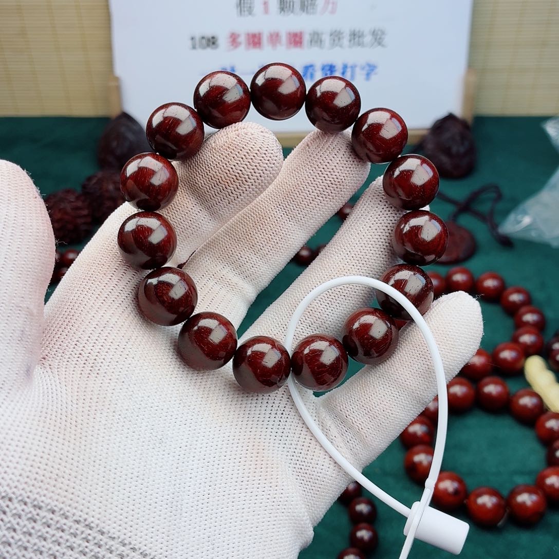 光***军手串/手链檀香紫檀（小叶紫檀）15无胶无腊第一单