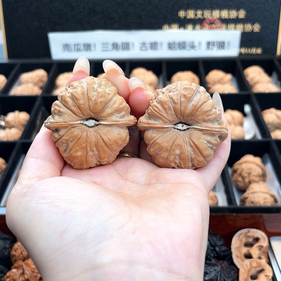 把件文玩核桃44南瓜全品酒杯深凹底近正肩近圆44S6