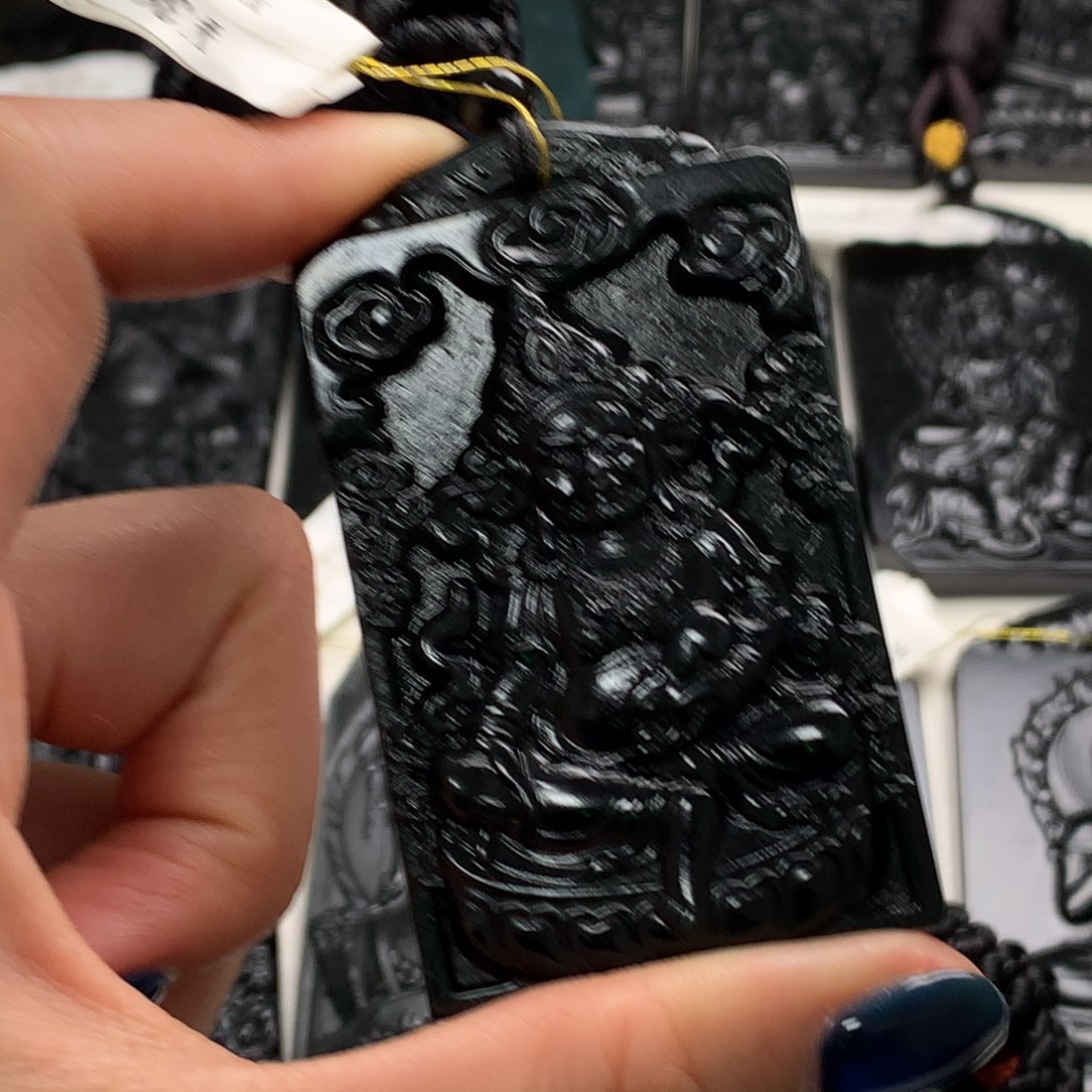 天然a货钢琴黑挂件