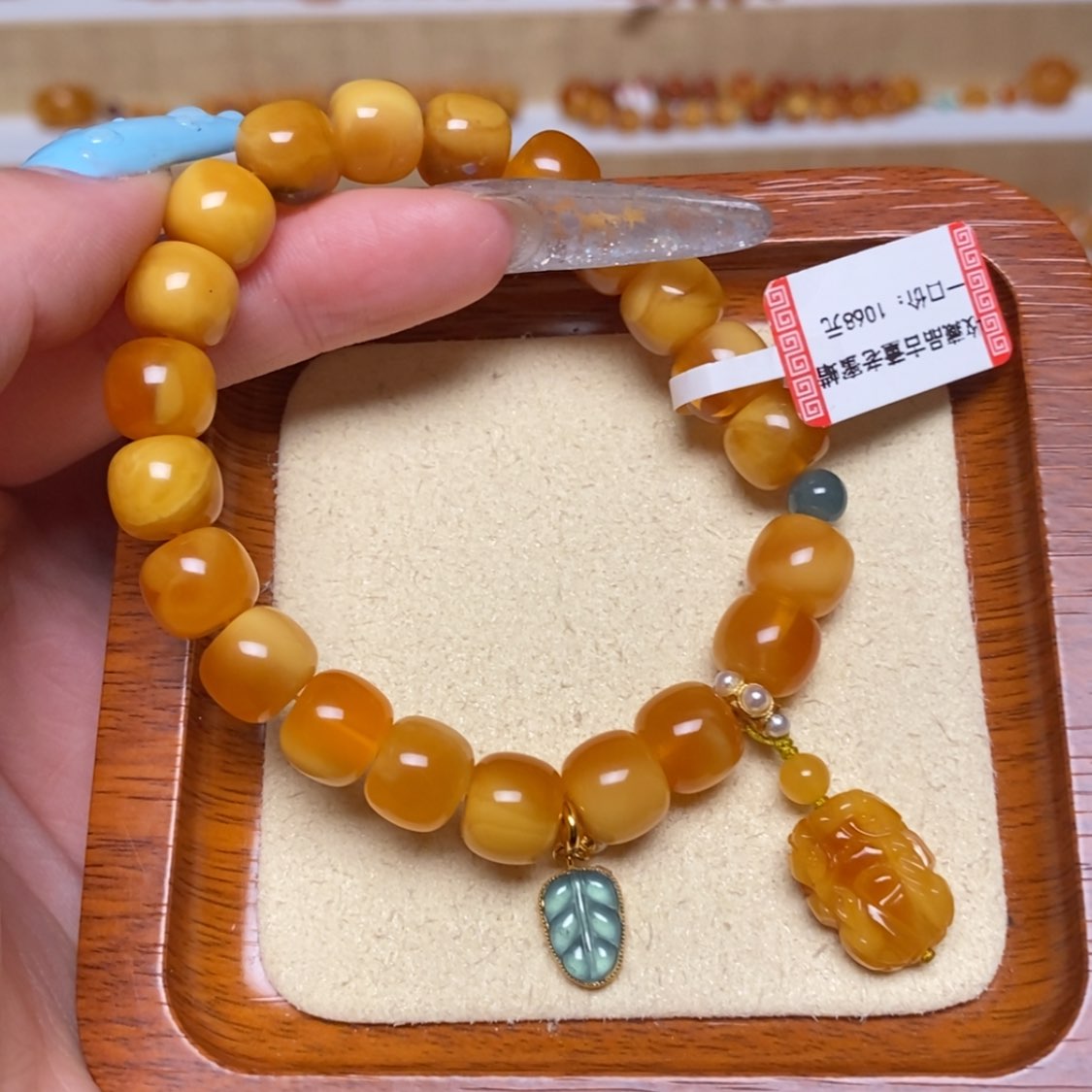 【闪购商品】未镶嵌蜜蜡手链手串
