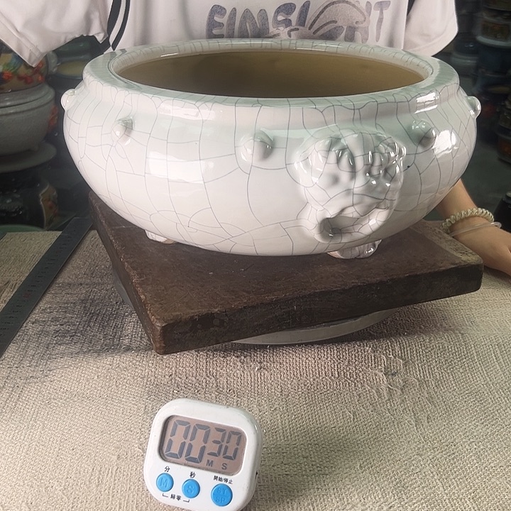 城***人泳坤堂石湾花盆陶瓷