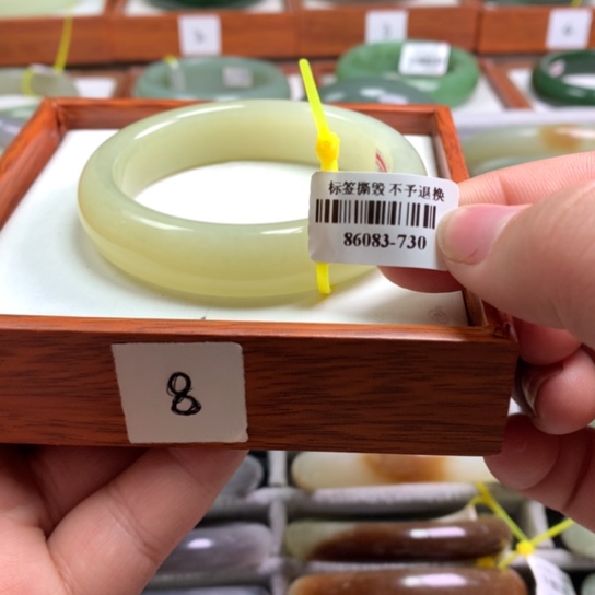 和田玉手镯未镶嵌53