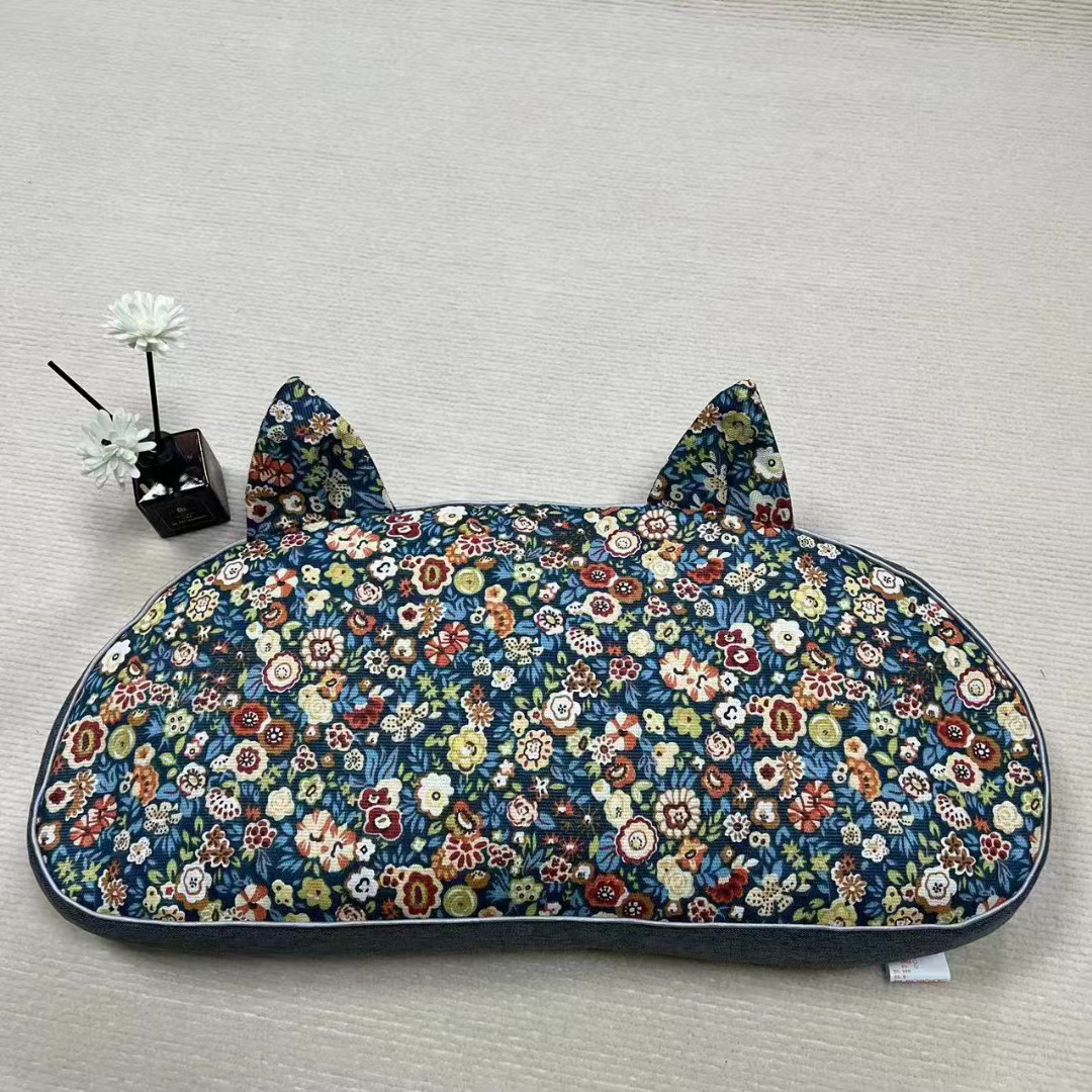 民族风猫耳朵艾草颈椎枕