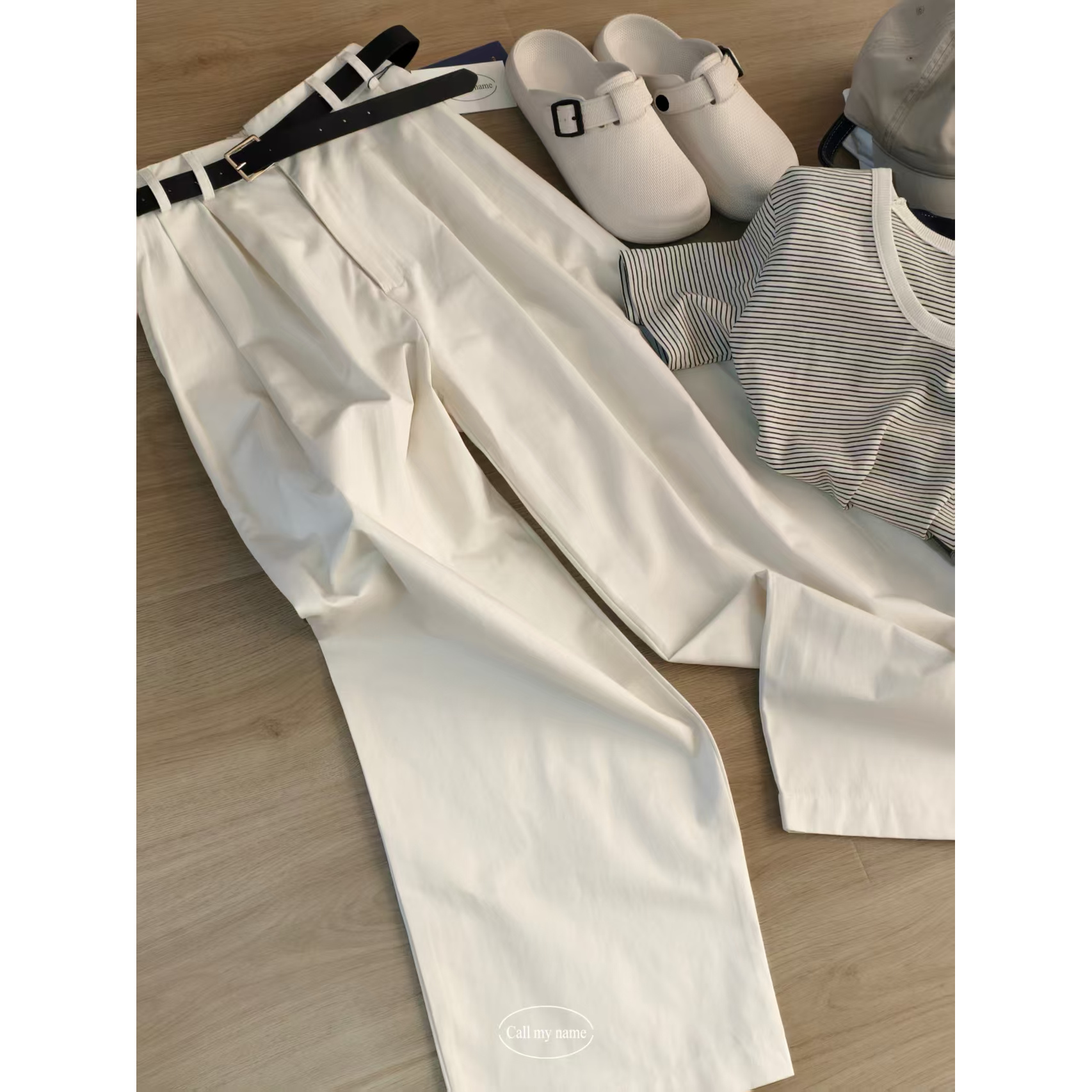 路一.韩国 Call my name 记忆休闲裤s25033103