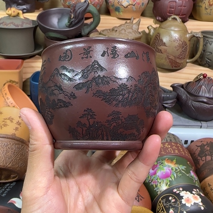 紫砂茶杯宜兴紫砂