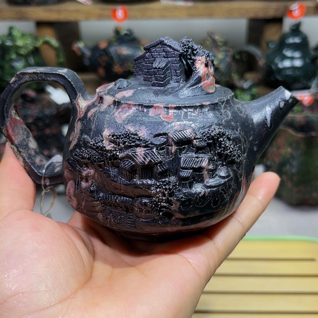 梅花石安山玉精品壶240cc