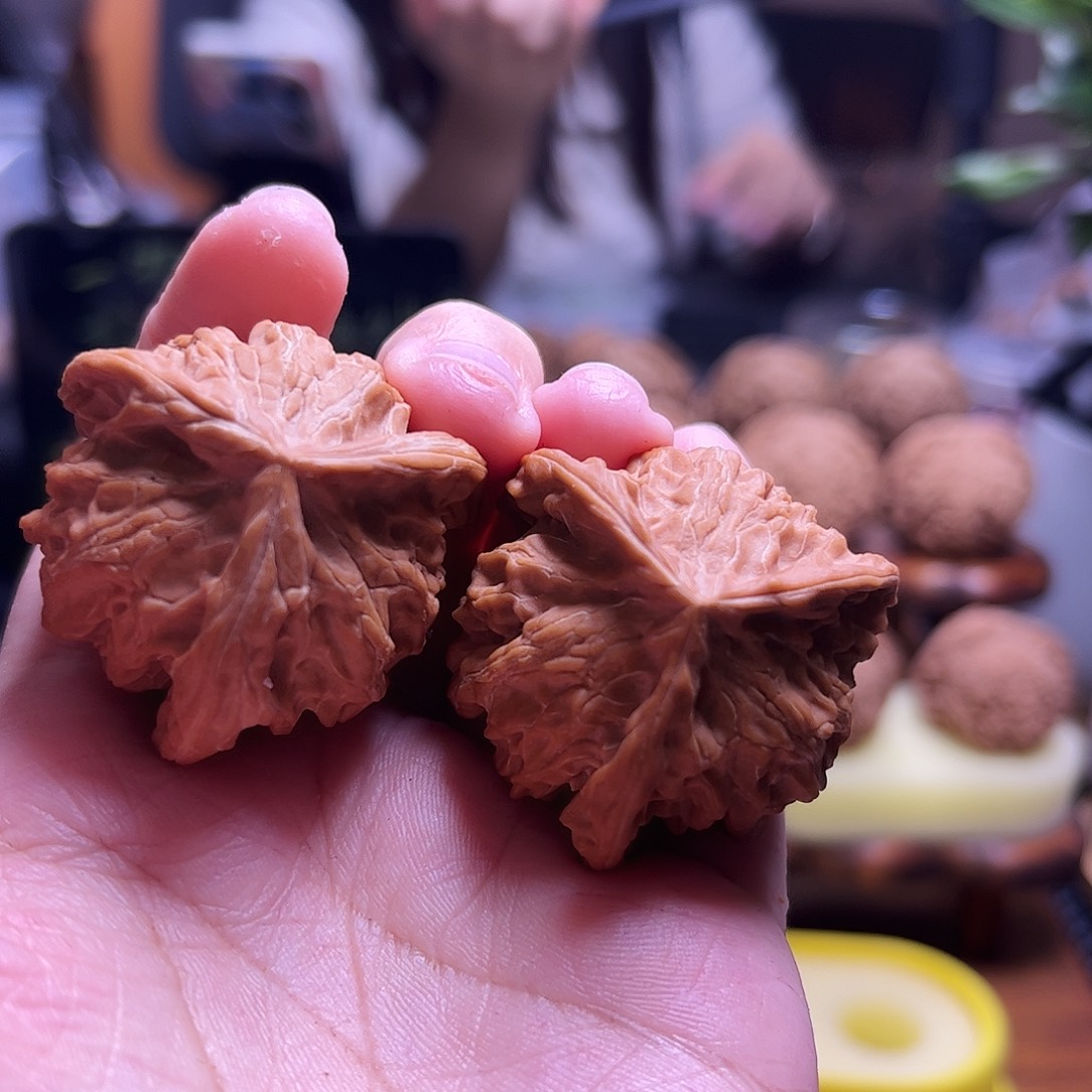 ໑***࿐把件文玩核桃39尺白茬三棱61