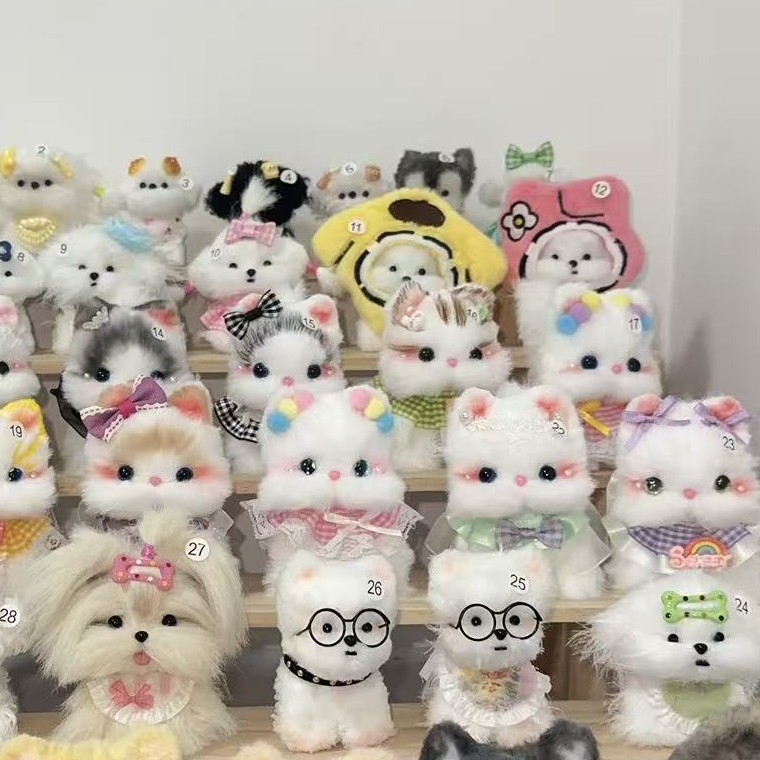 【可自选两只】扭扭棒小猫猫咪扭扭棒手作手工女毛绒玩偶成品摆件