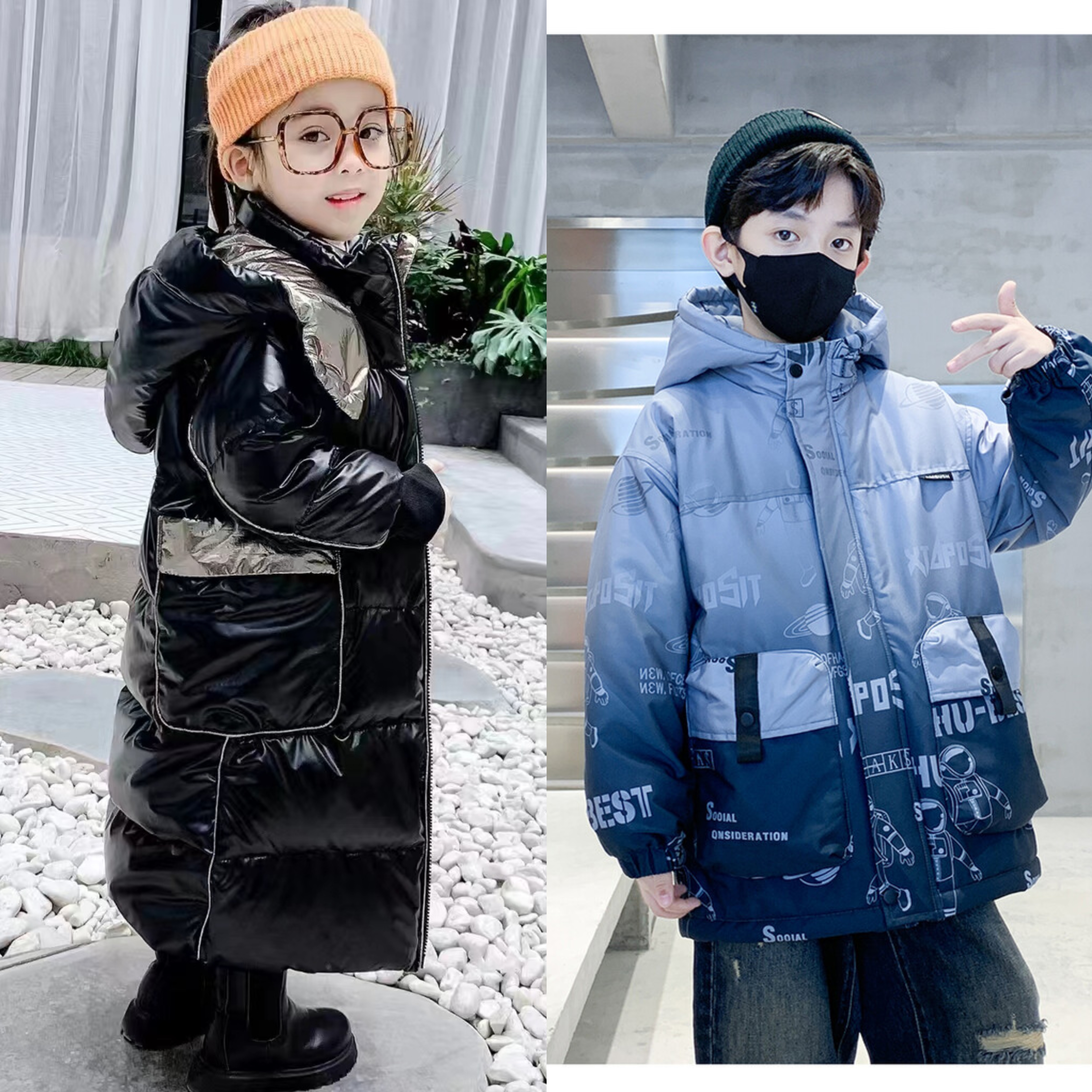 〖郑瑶〗【301--313】男女宝儿童冬装新款童装外套