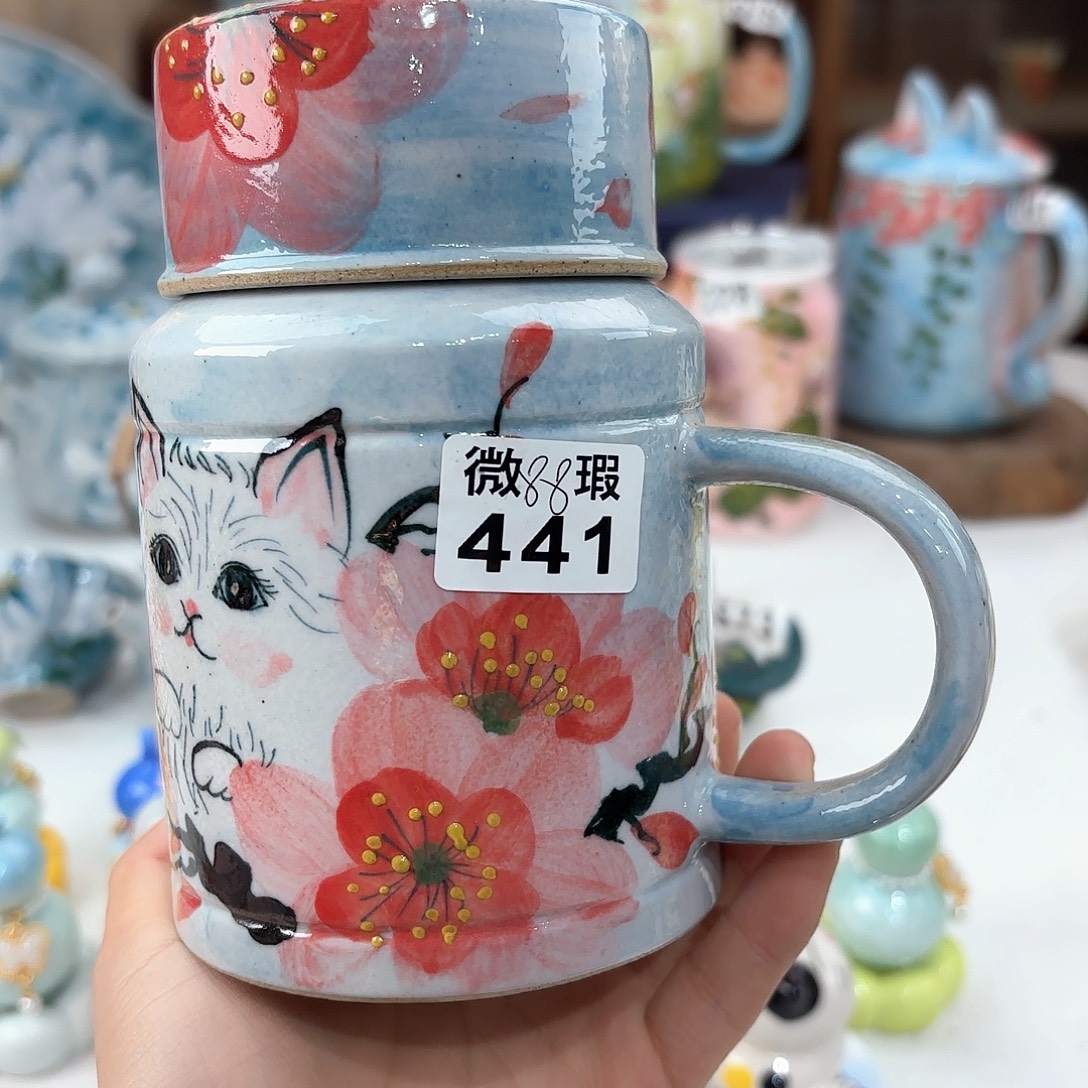 景德镇手绘高温釉下彩陶瓷茶具