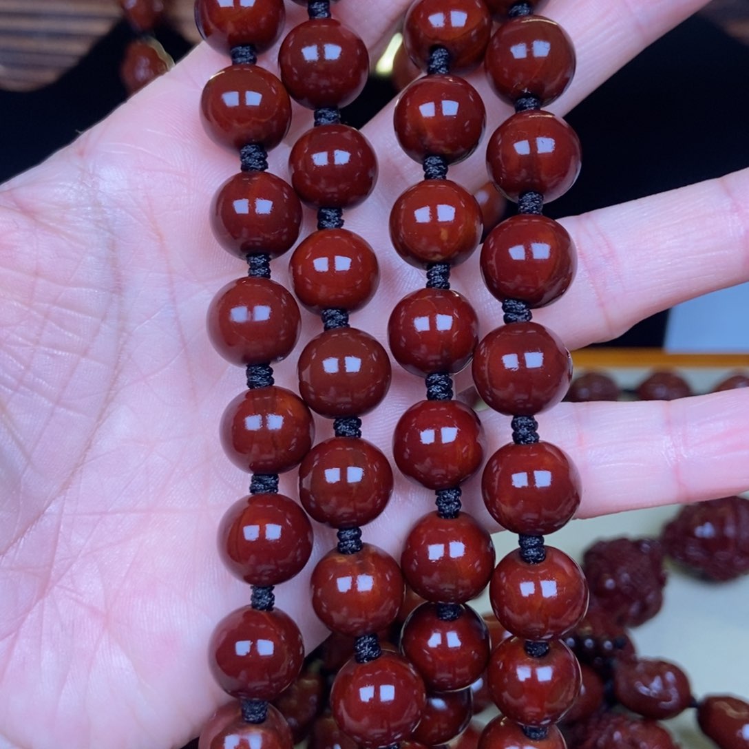 橄榄核吊坠三*光珠脖挂