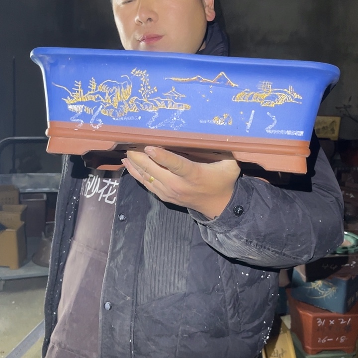 紫砂花盆紫砂等传统