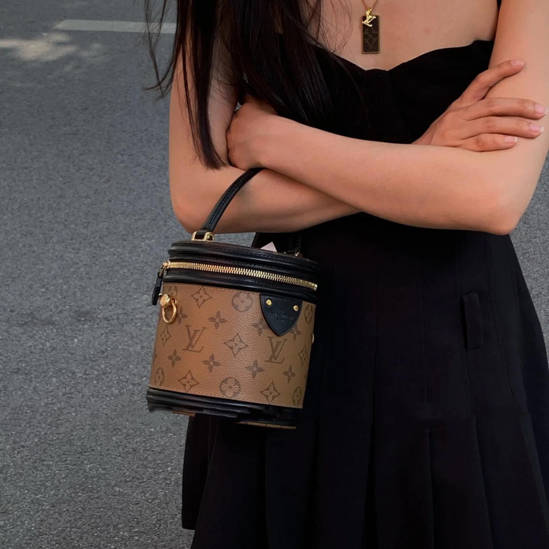 95新 LouisVuitton/路易威登 御古屋/93501/发财桶 19年 缺钥匙锁