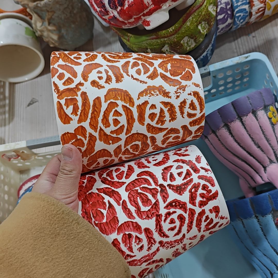 红陶吸水透气的白陶花盆凑满12发货