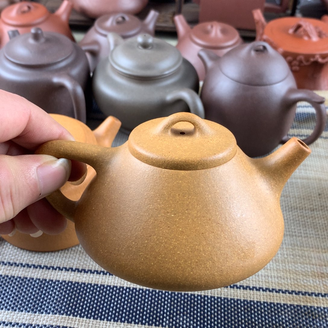 紫砂茶壶老档口黄金段微瑕