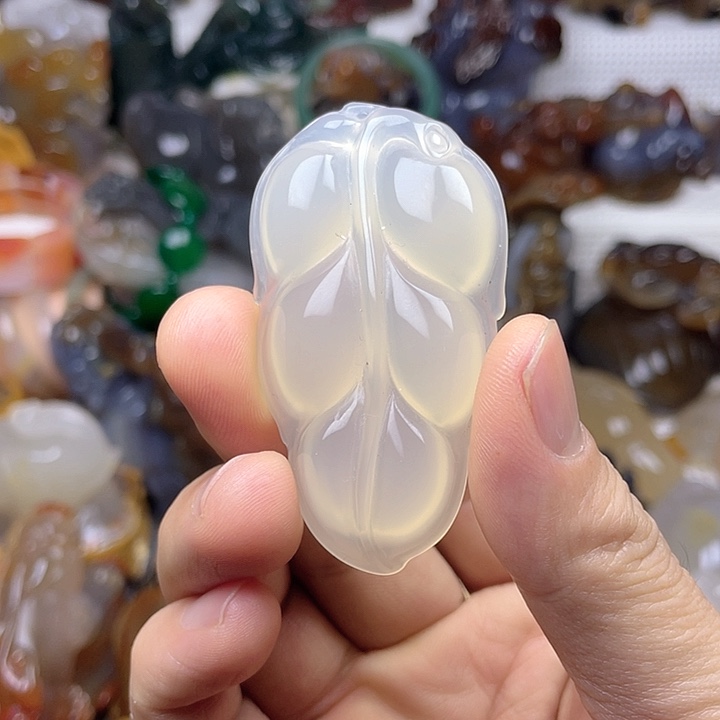 玛瑙/玉髓烟嘴未镶嵌