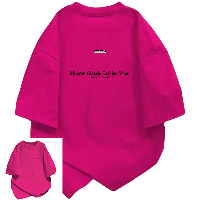 B026短袖男女同款纯棉T恤