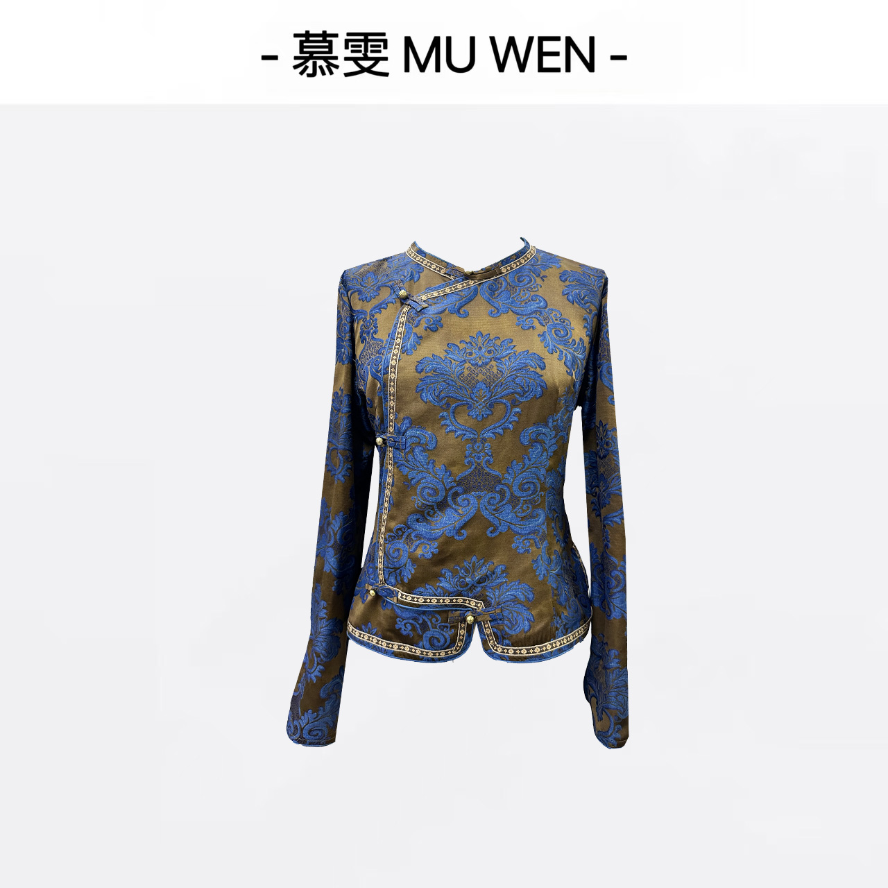 薇妮家-【依水】新中式新春款修身显瘦大气上衣2542598
