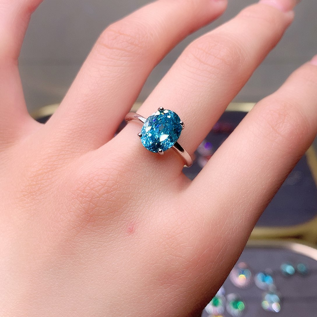 碧玺戒指银S925镶嵌11111111