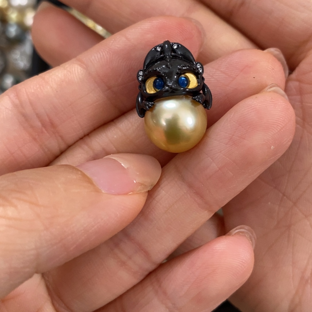 银S925镶嵌颈饰海水珍珠