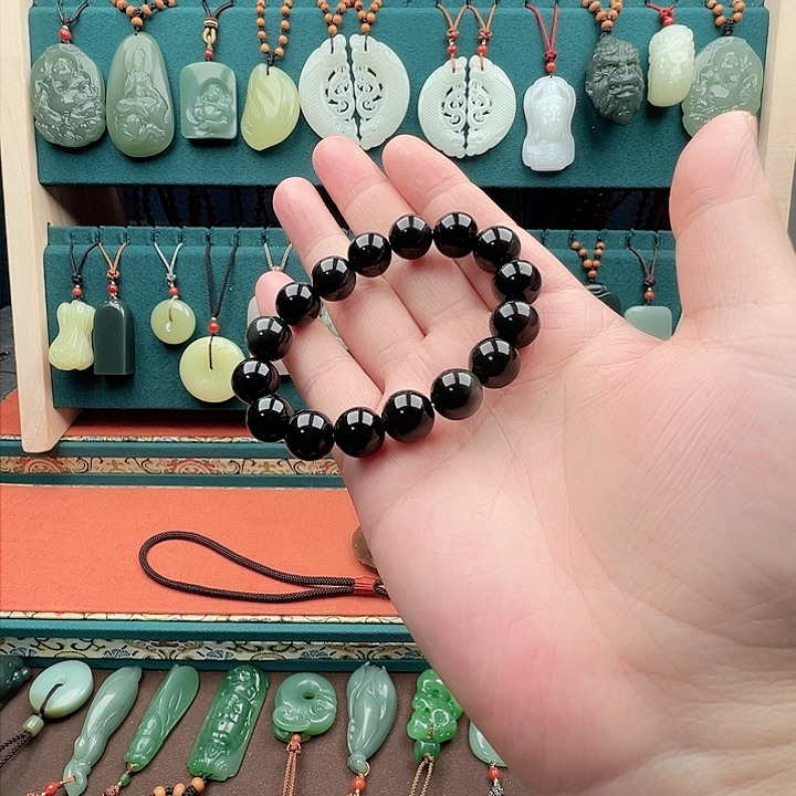 黑曜岩手链未镶嵌