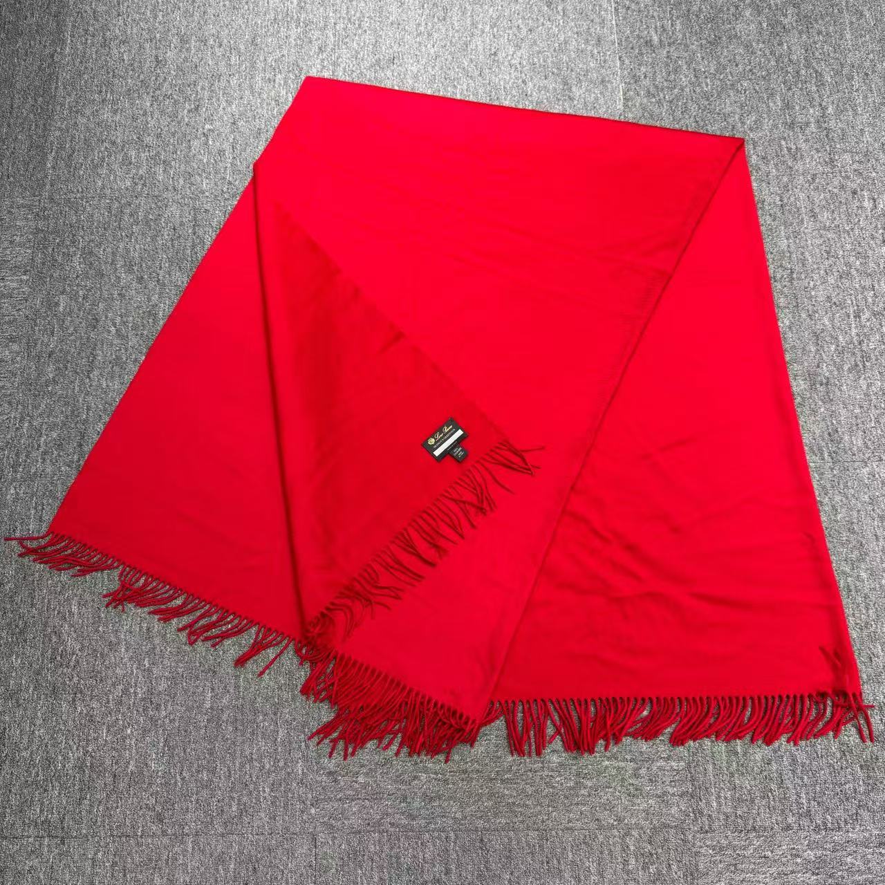 99新 Loro Piana/诺悠翩雅 羊毛流苏毛毯/195*142cm /18647