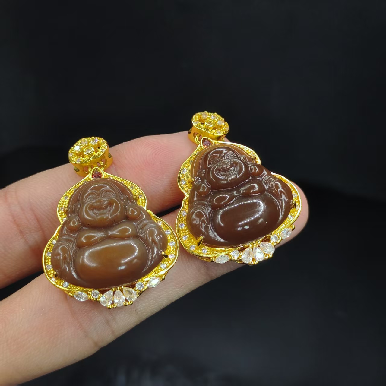 【龙龙严选】和田玉佛公吊坠赠链GS【多样性发其一】约21-21-4mm