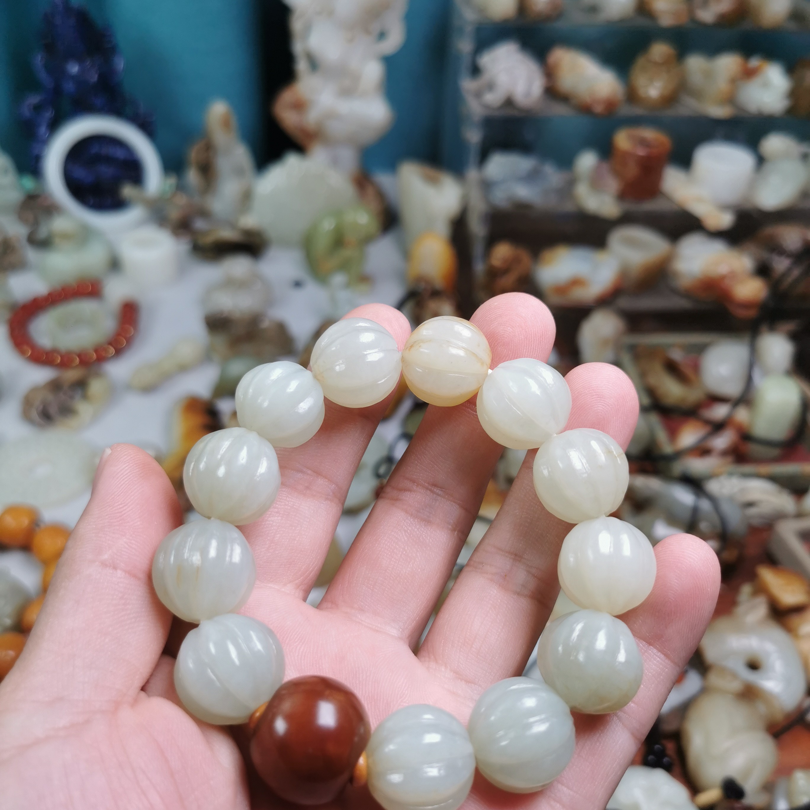 新疆和田白玉手串