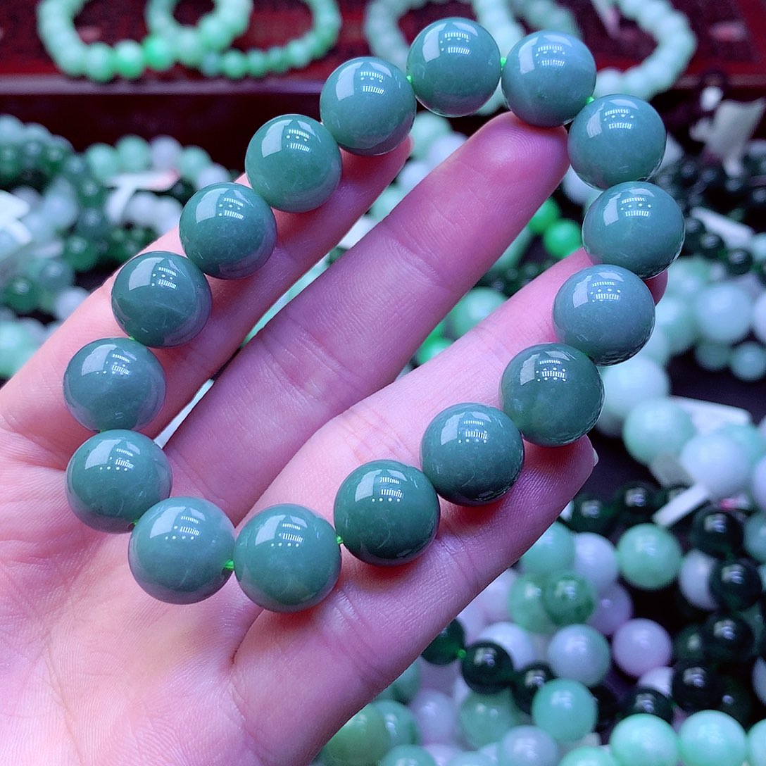 翡翠未镶嵌毛衣链