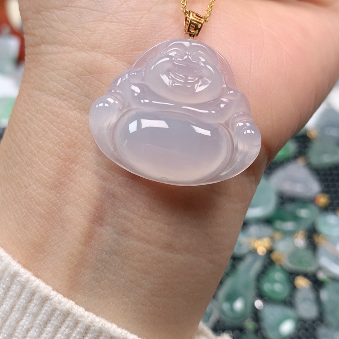 【闪购商品】翡翠吊坠(不含链)18K金镶嵌