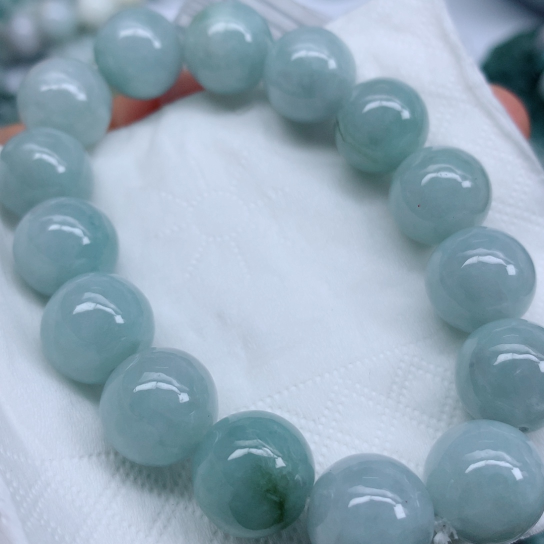 翡翠未镶嵌项链翡翠珠子批发