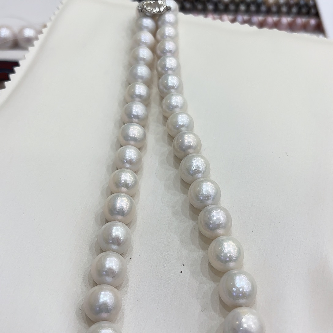 未镶嵌项链淡水珍珠11-14有核
