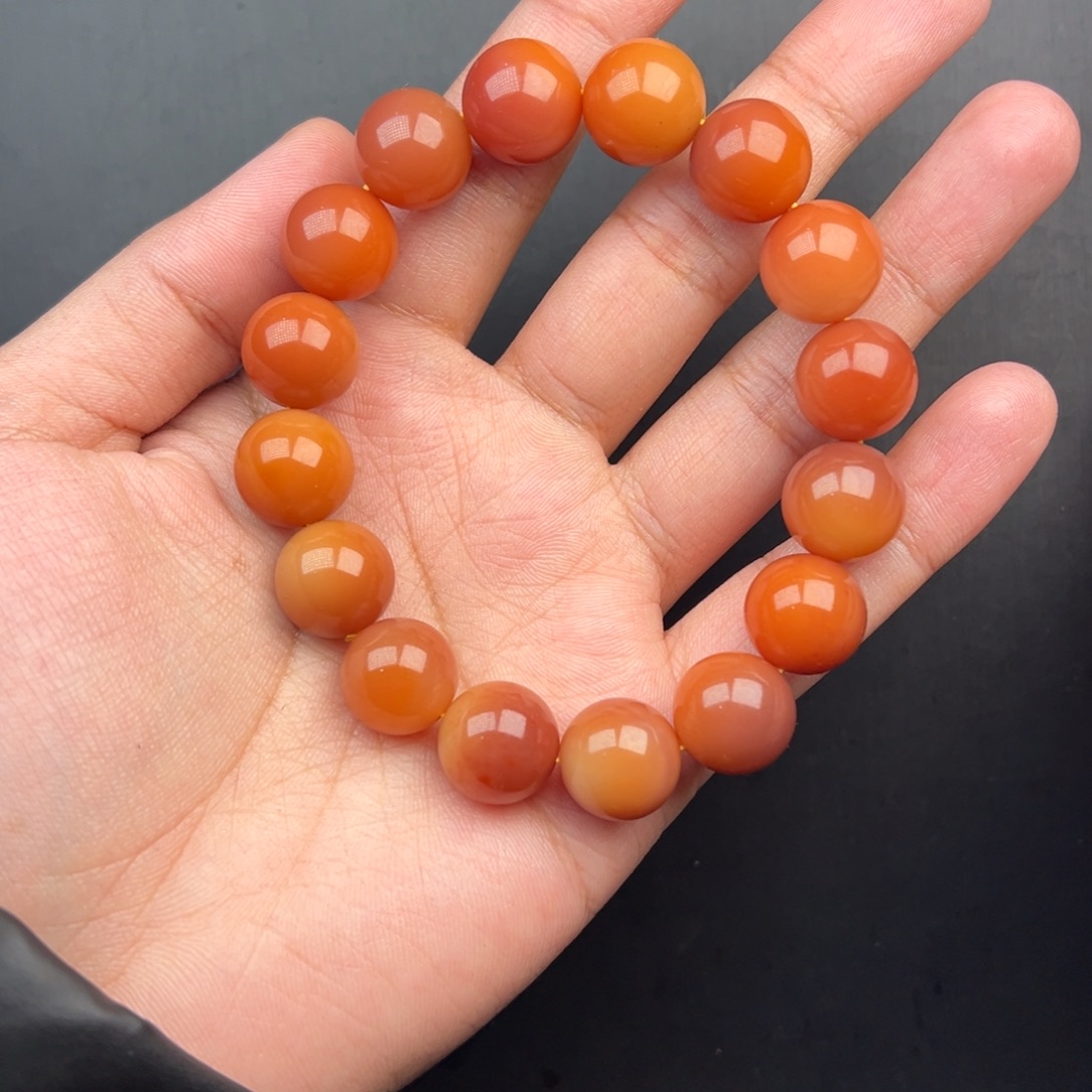 石英质玉（黄龙玉）未镶嵌手串