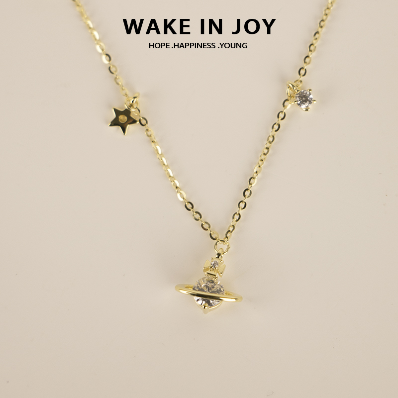 坠链均925银 wake in joy 云端漫步轻奢气质项链小众简约金色首饰
