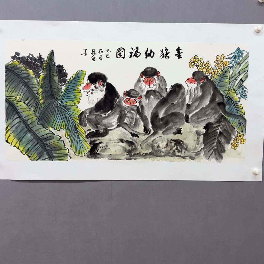 国画艺术家真人手绘