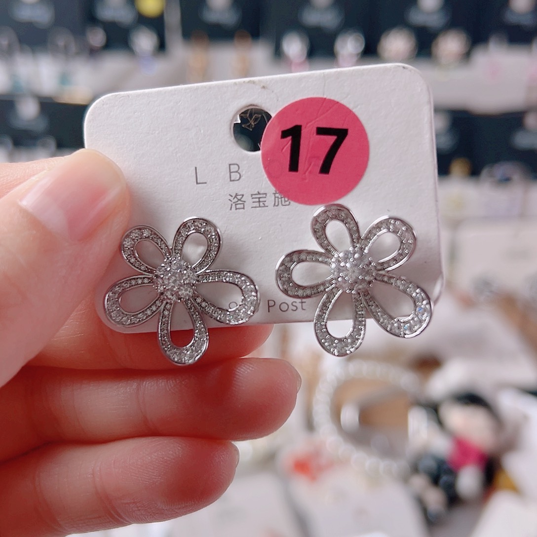 琉璃纯铜合金耳环的