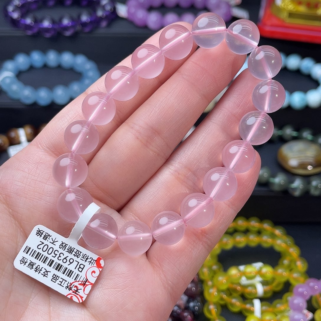 水晶手链未镶嵌粉水晶手链