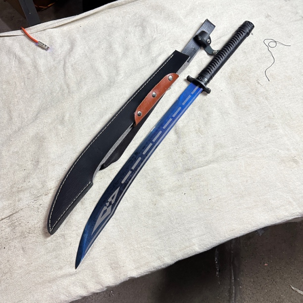 2419 龙泉昊天宝贝剑高猛钢唐横刀未开刃